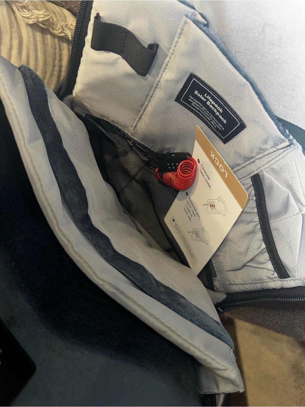Solgaard Lifepack Backpack Without Solar Panel Atlantic Navy — image 8 of 8